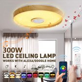 300W - WIFI - LED-plafondlamp - Smart - bluetooth - Muziekluidspreker - APP - Afstandsbedieningslamp - RGB dimbaar - Plafondlamp