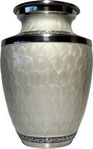 Urn Pearl White Enamel 13898