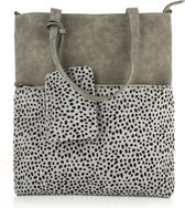 Tas - Shopper - Cheetah grijs