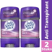 Lady Speed Stick Breath of Freshness Deodorant Gel Stick - 48H Anti Transpirant Deo Stick - Anti Witte Strepen - Bestverkochte Deodorant Vrouw - 2X65g