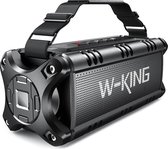 W-KING 50W draadloze bluetooth luidspreker - Waterdicht IPX6 - Bluetooth 5.0 met powerbank 8000mAh - 24u accu