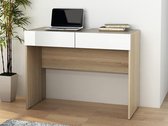 Bureau VINTO - 2 lades - Kleur: eiken & wit