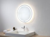 OZAIA Ronde spiegel met led-verlichting NEREA - L60 x H60 cm L 60 cm x H 60 cm x D 3.5 cm