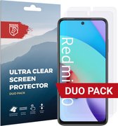 Rosso Screen Protector Ultra Clear Duo Pack Geschikt voor Xiaomi Redmi 10 | TPU Folie | Case Friendly | 2 Stuks