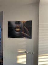 Goldenlips women  100x150 plexiglas met ophangsysteem top kwaliteit plexiglas