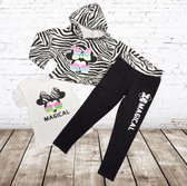 Meisjes joggingpak Magic zebra zwart -s&C-146/152-Joggingpakken en huispakken