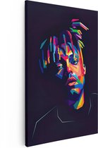 Artaza - Peinture sur Canevas - Juice wrld en couleurs abstraites - 40x60 - Petit - Photo sur Toile - Impression sur Toile