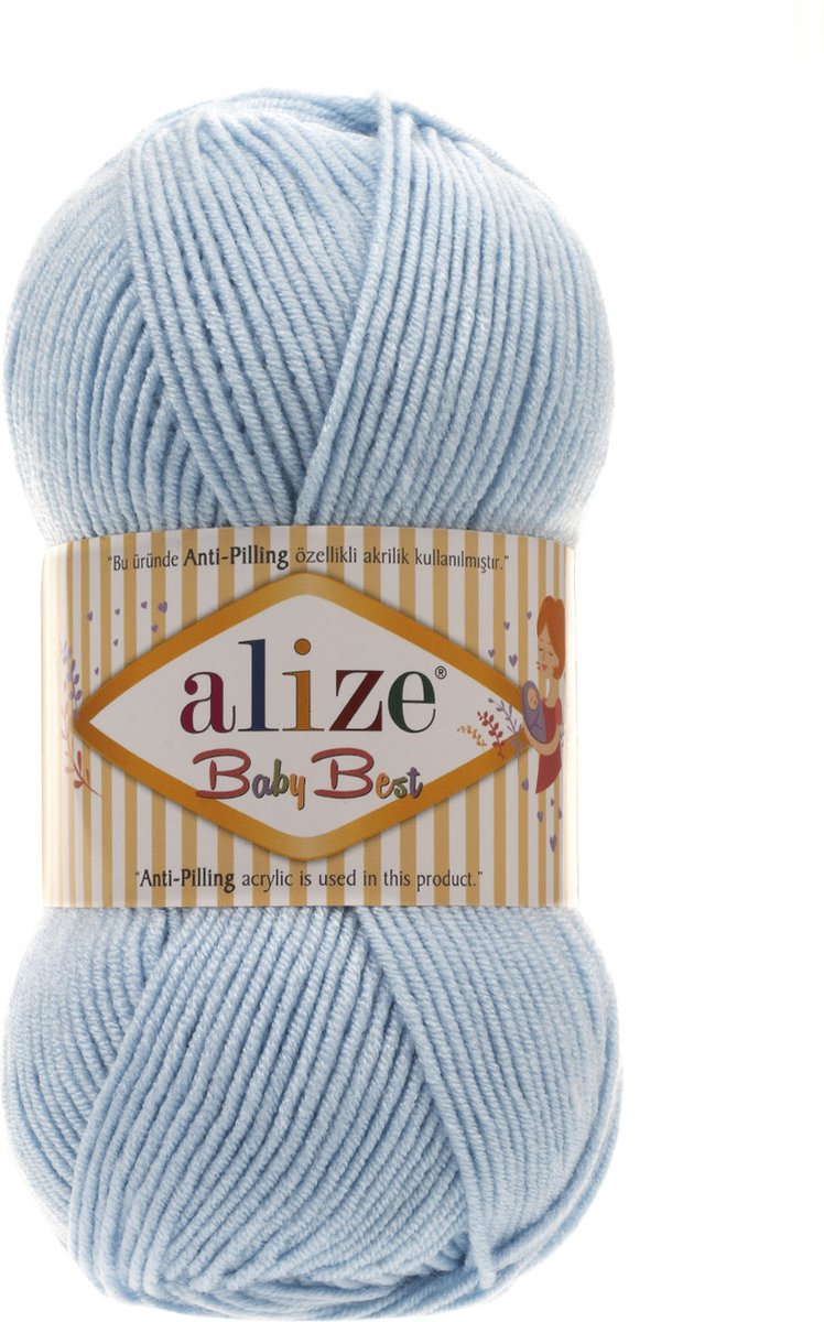 Alize Baby Best 40 Light Blue Pakket 5 Bollen 500 Gram