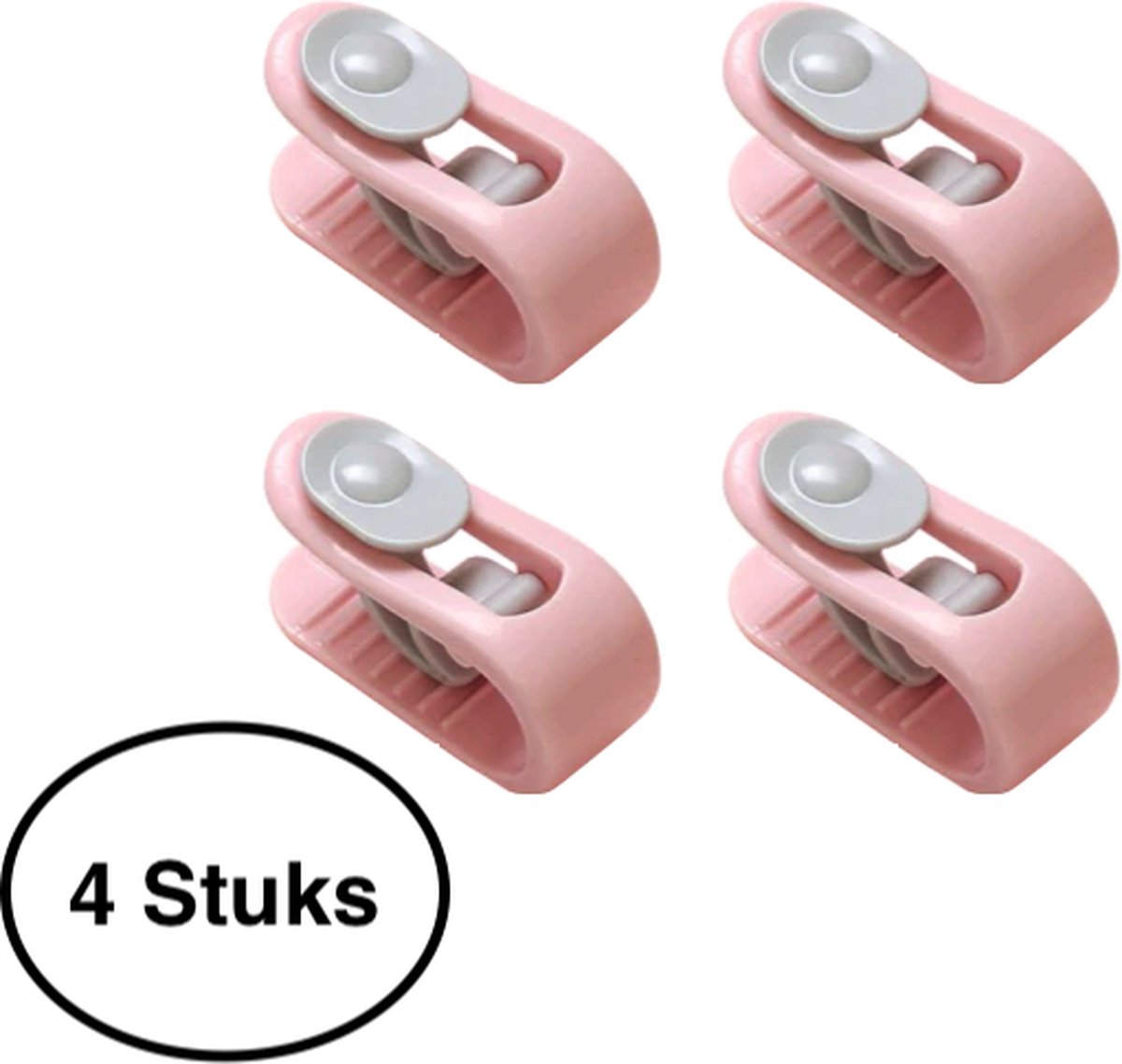 Dekbed Clips - 4 stuks - Deken en laken op plaats houden - Dekbedclip - Dekbedovertrek - Roze