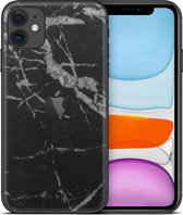 dskinz Telefoonsticker Back Skin for Apple iPhone 11 Black Marble