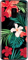 My Style Telefoonsticker PhoneSkin For Samsung Galaxy S9 Red Caribbean Flower