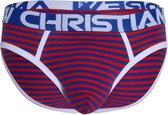 Andrew Christian - Cabana Stripe Slip - Maat S - Heren Ondergoed - Mannen Onderbroek