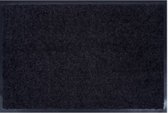 Paillasson - Tapis de séchage - Wash & Clean - Zwart avec contour en caoutchouc - 40 x 60 cm