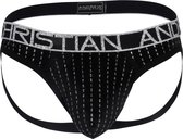 Andrew Christian - Glam Plush Stripe Jockstrap - Maat L - Heren Jockstrap - Sexy Mannen Ondergoed