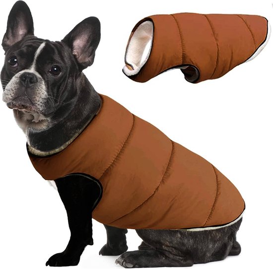 Manteau rembourré pour chien avec doublure en polaire - Gilet chaud pour  chien avec... | bol.com