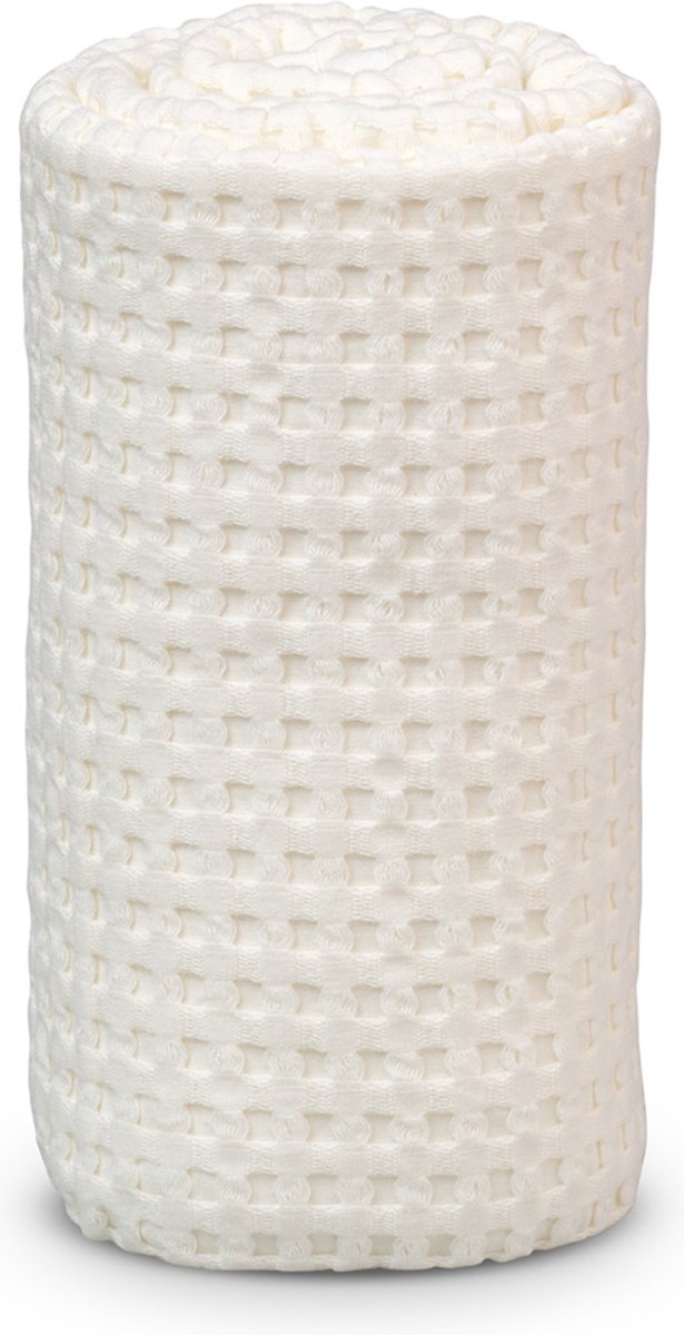 Lulujo - Wafel Dekentje - 100x80 cm - Wit
