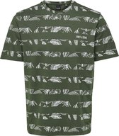 ONLY & SONS ONSMAUP REG STRIPE AOP SS TEE CS  Heren T-shirt - Maat XL