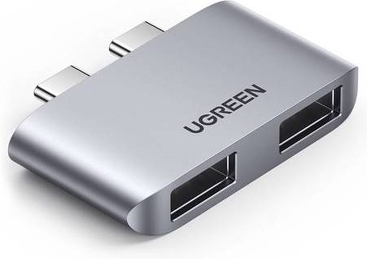 UGREEN 2x USB-C Naar 2x USB 3.1 Adapter (grijs) 029253 CM413 voor macbook