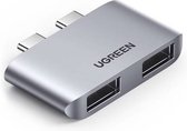 UGREEN 2x USB-C Naar 2x USB 3.1 Adapter   (grijs)  029253 CM413 voor macbook