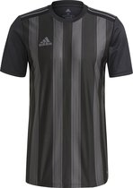 Adidas Striped 21 Shirt Korte Mouw Heren - Zwart / Grijs | Maat: 2XL