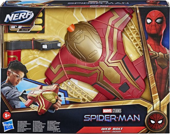NERF Spider-Man Far From Home - Web Bolt Blaster - Speelfiguur - Marvel