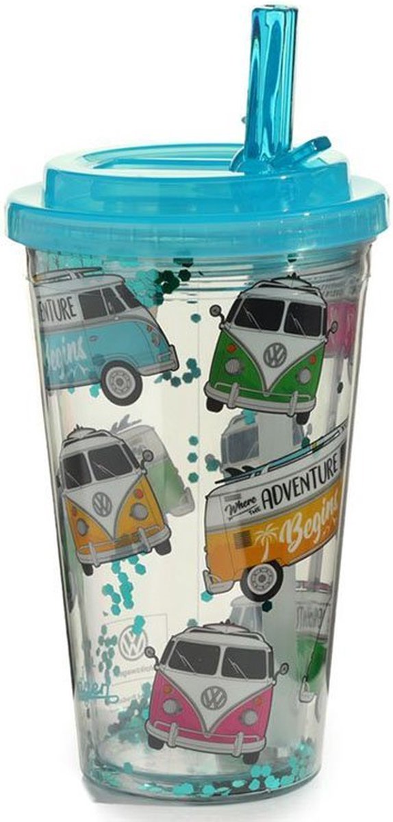 Volkswagen busje T1 Surf Adventure Dubbelwandige Beker 500ml