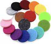 10 Pads-Parfum pads-Vilt-Gekleurd-Charme Bijoux