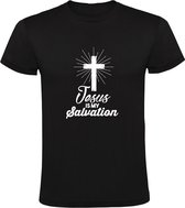 Jesus is my Salvation | Heren T-shirt | Zwart | Jezus is mijn redding | Messias | Christen | Christendom | Evangelie | Nieuwe Testament | God