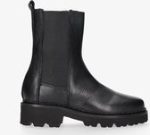 Tango | Bee bold 510-a dames  black leather chelsea boot detail - black sole | Maat: 36