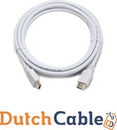DutchCable - HDMI 2.0 Kabel Wit 3 Meter 4K