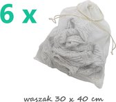 M&M Gadgets - Waszakken 6 stuks - Waszakken voor wasgoed - lingerie - bh - schoenen - waszakjes - laundry bag -