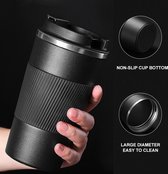 510Ml Dubbele Roestvrij staal koffie Thermos beker met anti-slip geval auto vacuüm fles reizen geïsoleerd fles