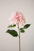 kunstbloem - Grand Dahlia - zijdenbloem -  Ø 15 cm roze - roze - 79 cm hoog