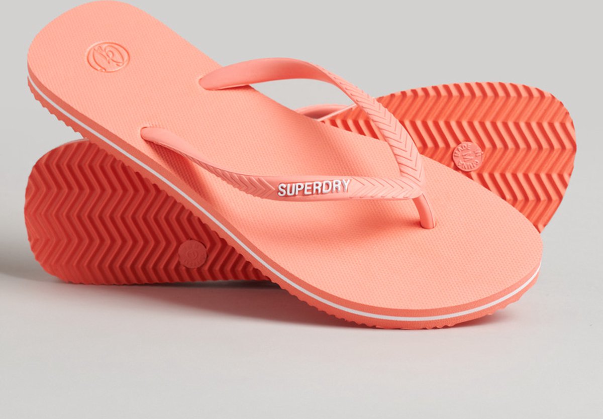 Superdry Vintage Classic Slippers Vrouw Roze