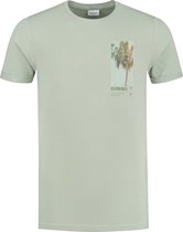Purewhite -  Heren Slim Fit   T-shirt  - Groen - Maat S