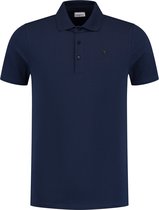 Purewhite -  Heren Regular Fit   Polo  - Blauw - Maat XXL