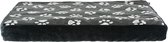 Trixie hondenkussen jimmy zwart met pootprint 100x70 cm