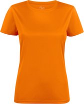 Printer T-Shirt Active Run Dames 2264026 Oranje - Maat XS