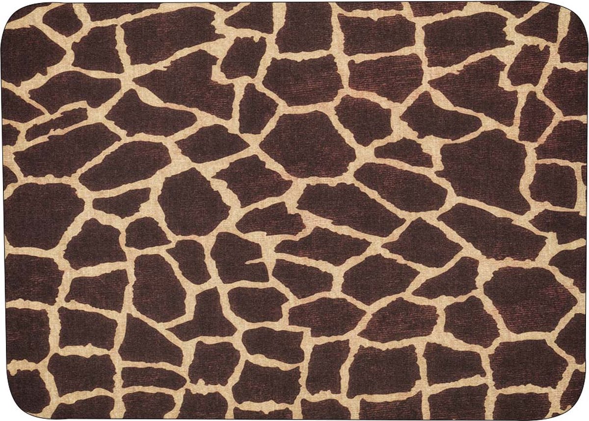 Muismat Giraf huid Rubber - Hoge kwaliteit foto huid van giraf - Muismat op polyester bedrukt - 25 x 19 cm - Anti-slip muismat - 5mm dik - Muismat met foto - heerlijk voor op je bureau