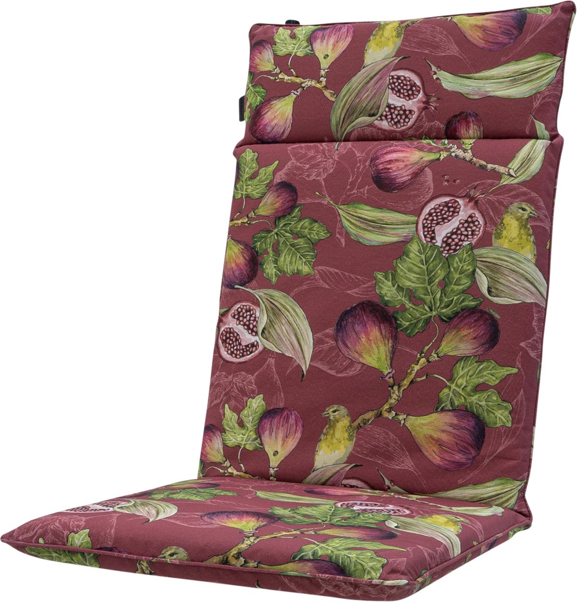 Madison - Tuinstoelkussen - 120cm x 50cm - Jasmijn Bordeaux - Tuinkussen