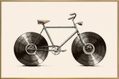 JUNIQE - Poster met kunststof lijst Velophone -20x30 /Grijs & Ivoor