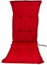 Madison Tuinstoelkussens hoge rug 50x123 cm Rosso