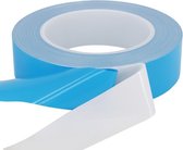Dubbelzijdig Tape - Extra Sterk - 25 Meter - Dun - Plakband - Duct Montagetape - voor Muur - Hittebestendig - Wit