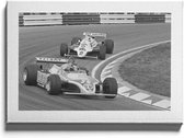 Walljar - Formule 1 Ligier Matra '81 - Muurdecoratie - Canvas schilderij