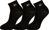Fila - 6-pack Enkel Sokken - Zwart - Maat 35-38
