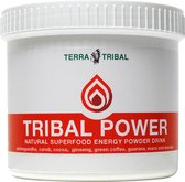 TRIBAL POWER - Natural Superfood Energy Powder Drink - Very Strong Natural Energy Drink - Ashwagandha, Carob, Cocoa, Ginseng, Green Coffee, Guarana, Maca and Mucuna