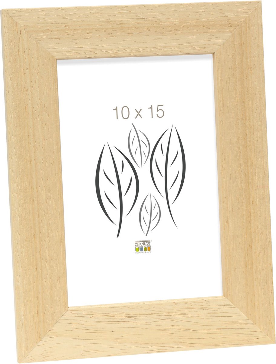 Deknudt Frames fotolijst S226H1 - naturel hout - breed - 10x15 cm