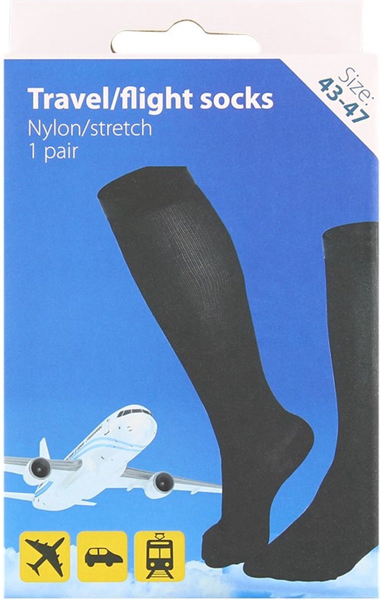 Travel / Flight Socks | Reis / Vliegtuig Sokken | Compressie Kousen | Nylon  / Stretch... | bol