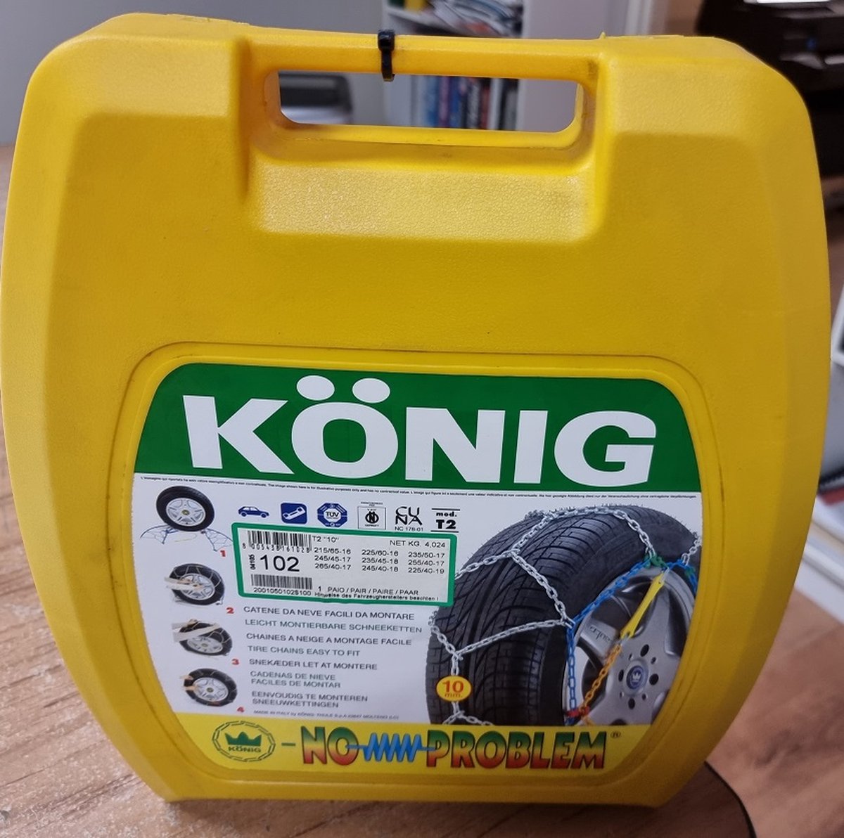 sneeuwkettingen voor dikkere maat banden