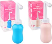 Clean Bum®️ Peri Bottle set - Mobiele Bidet 2x 360ml - Draagbare WC Sprayer